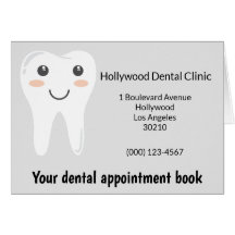 Grey and white dentist appoint book
