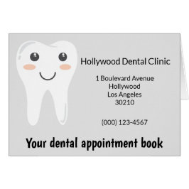 Grey and white dentist appoint book