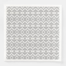 Grey and White Designer Servet