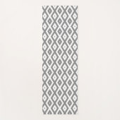 Grey and white diamond pattern yogamat (Voorkant)