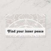 Grey and White Mandala - Hyli in Lynx Visitekaartje (Achterkant)