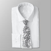 Grey and White Patterned Necktie Stropdas (Gebonden)