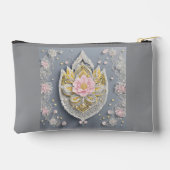 Grey and yellow floral patterns etui (Achterkant)