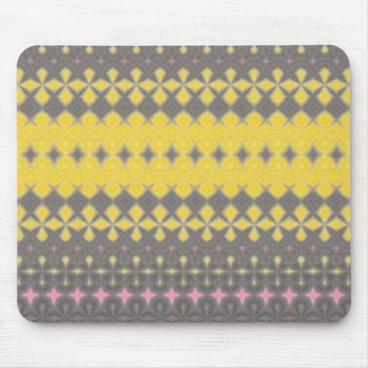 Grey and Yellow Stylish Mouse pad Muismat (Voorkant)