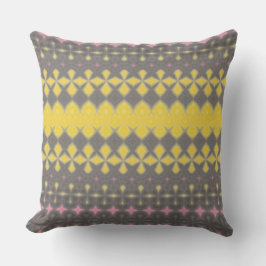 Grey and yellow Throw Pillow Kussen