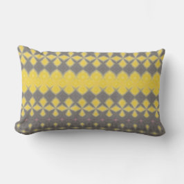 Grey and yellow Throw Pillow Kussen