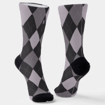 Grey Argyle Monogram Initiaal