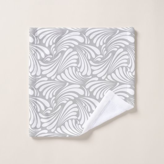 Grey Art Nouveau Bad Handdoek (Wasdoekje)