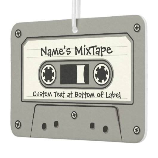 Grey Audio Cassettebandje Air Freshener Luchtverfrisser (Links)