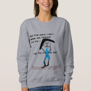 Grey Auntie Love Basic Sweatshirt Boomeranged
