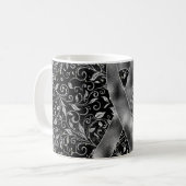 Grey Awareness Ribbon Mok Design (Voorkant links)