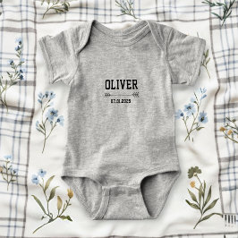 Grey Baby Bodysuit Neutral - Solid Onesie 
