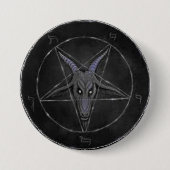 Grey Baphomet Round Button (Voorkant)