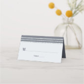 Grey Bar Mitzvah Zilver Tallit Vet Script Modern Plaatskaartje (Voorkant)