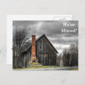 Grey Barn We hebben het nieuwe Briefkaart Adres ve (Voorkant / Achterkant)