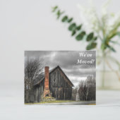 Grey Barn We hebben het nieuwe Briefkaart Adres ve (Staand voorkant)