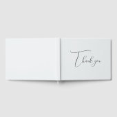 Grey Bedankt bruiloft Gastenboek (Volledig)