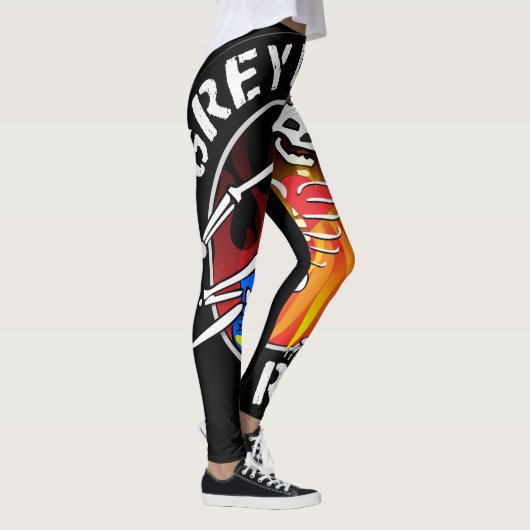 Grey Beret Unisex Tights Leggings (Rechts)