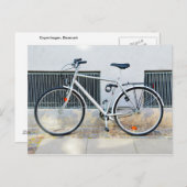 Grey Bicycle, Kopenhagen, Denemarken Briefkaart (Voorkant / Achterkant)