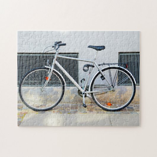Grey Bicycle, Kopenhagen, Denemarken Legpuzzel (Horizontaal)