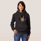 Grey Bird with Corkscrew Hazelnut Branch Hoodie (Voorkant volledig)
