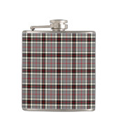 Grey, Black en Red Thompson Clan Formal Tartan Heupfles (Voorkant)