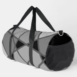 Grey Black Large Duffelbag beroemd gemaakt door Jo Plunjezak