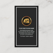 Grey Black Lijst Gold Construction Handyman Tools Visitekaartje (Achterkant)
