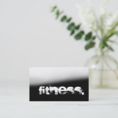 Grey Black Personal Trainer Fitness Visitekaartje (Staand voorkant)