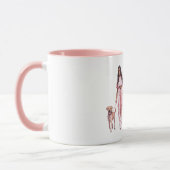 Grey Black Puppy Black Lady Walking Dog Mok (Links)