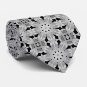 Grey-Black Retro-Stropdassen | Grijze zwarte Strop Stropdas (Opgerold)