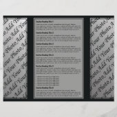 Grey Black Simple Border Brochure (Achterkant)