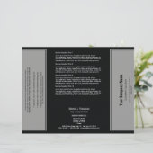 Grey Black Simple Border Brochure (Staand voorkant)