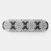 Grey Black White Butterfly Wing Abstract Patroon Persoonlijk Skateboard (Horizontaal)
