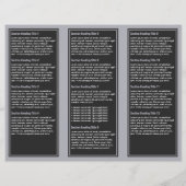 Grey Blue Simple Border Brochure (Achterkant)