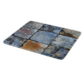 Grey Blue Stone Tegel Pattern Snijplank (Hoek)
