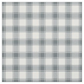 Grey Blue & White Buffalo Plaid Stof (Swatch)