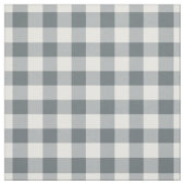 Grey Blue & White Plaid Gingham Stof (Swatch)