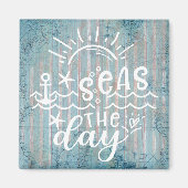 Grey Blue Zeeen de dagcruise Magneet (Voorkant)