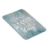 Grey Blue Zeeen de dagcruise Magneet (Rechterzijde)