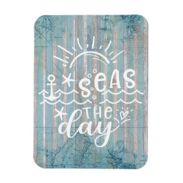 Grey Blue Zeeen de dagcruise Magneet