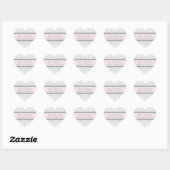 Grey Blush Damask Baby shower Favor Stickers (Vel)