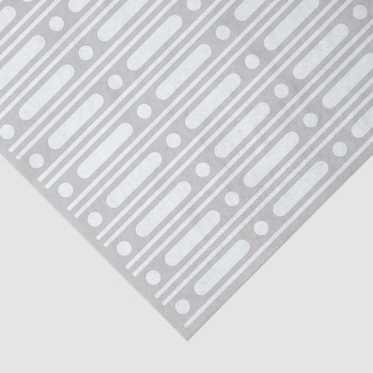 Grey Bone Inlay Dots Border Decoupage Paper Tissuepapier (Detail)