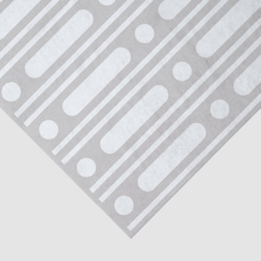 Grey Bone Inlay Dots Border Decoupage Paper Tissuepapier (Detail)