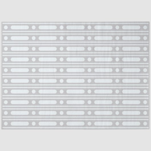 Grey Bone Inlay Dots Border Decoupage Paper Tissuepapier (Voorkant)