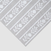 Grey Bone Inlay Floral Border Decoupage Paper Tissuepapier (Detail)