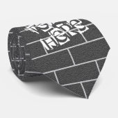 Grey Brick Wall Stropdas (Opgerold)