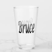 Grey Bruce Name Logo, Glas (Voorkant)