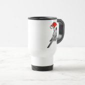 Grey Budgie Santa Claus Reisbeker (Voorkant rechts)