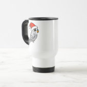 Grey Budgie Santa Claus Reisbeker (Voorkant links)
